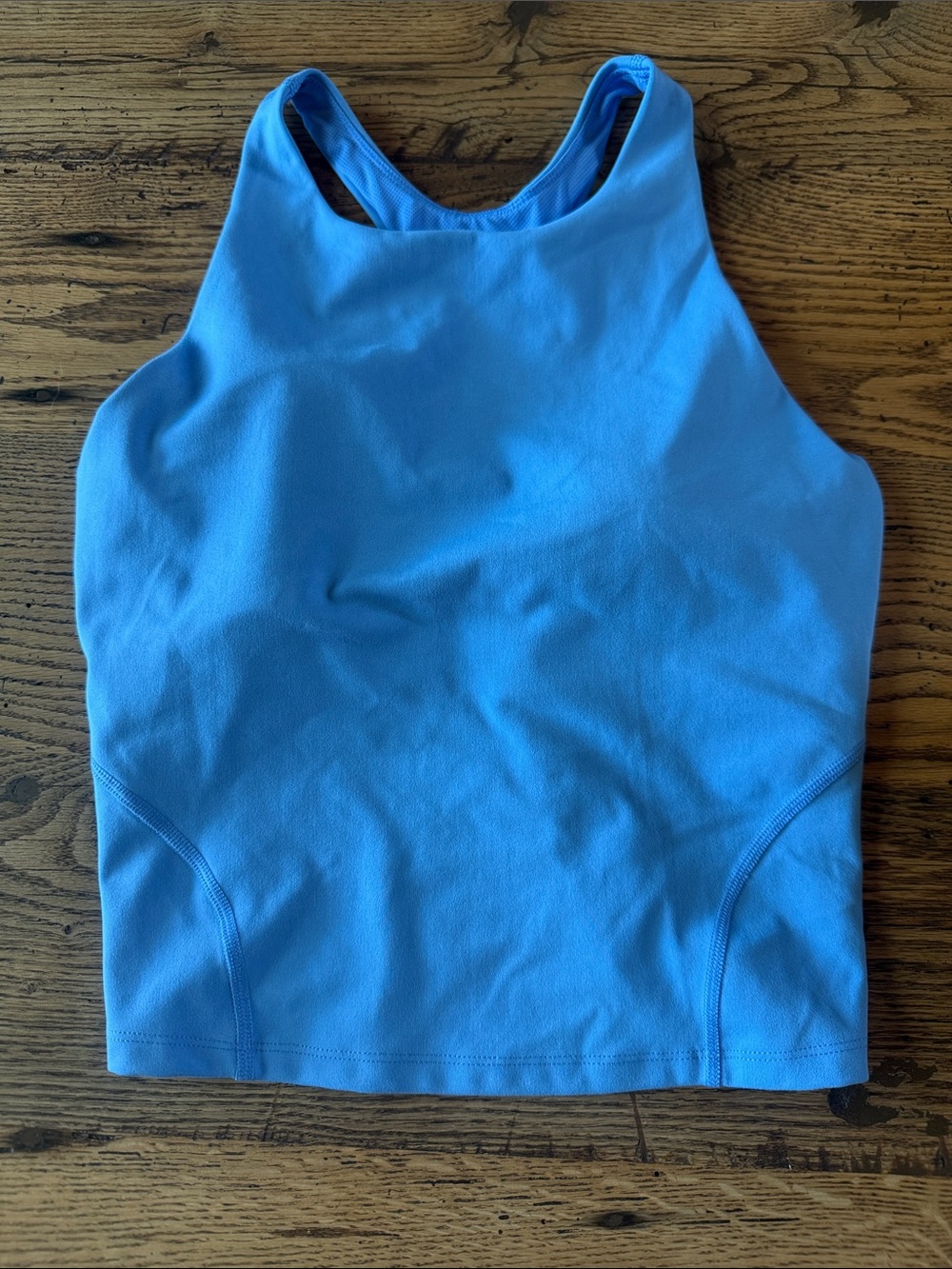 all in motion Light Blue High-Neck Athletic Tank Top